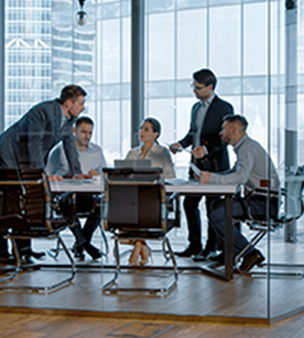 Business people having a meeting 