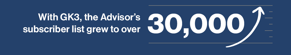 GK3 Blog Bangerter Case Study 30,000 advisors