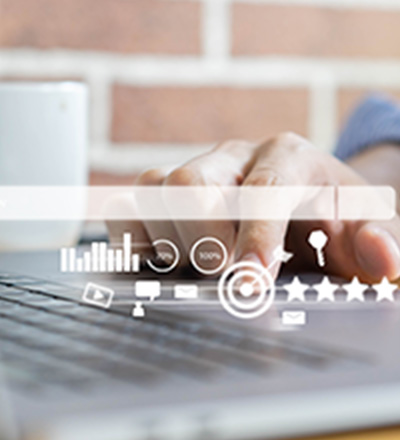 Analyzing Google Ads performance on computer 