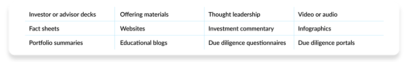 5 most important topics - Product table